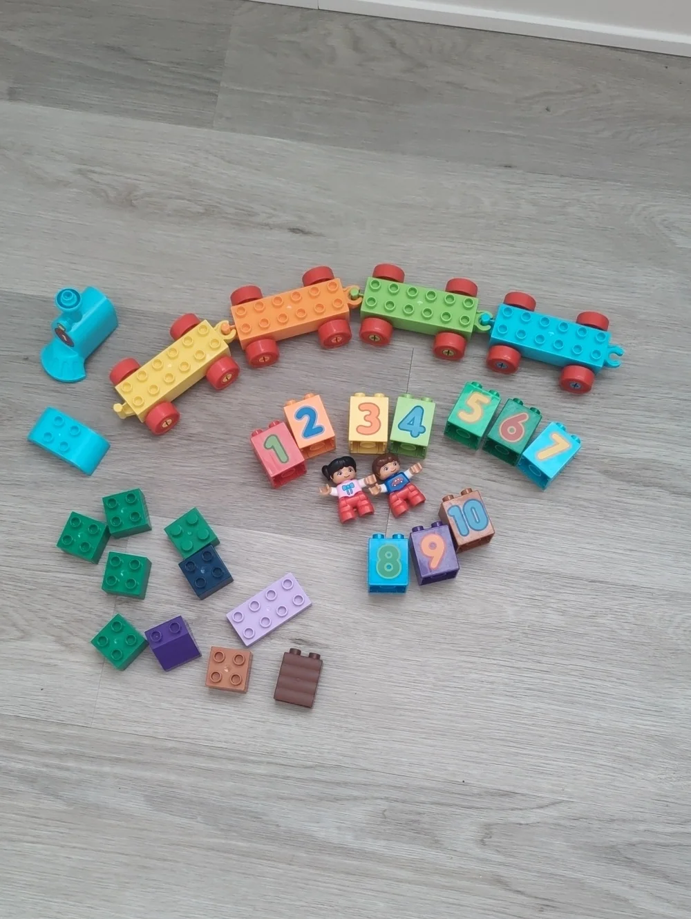 Lego Duplo Colorful Number Train Building Blocks Multicolor Y2K Cottagecore Retr